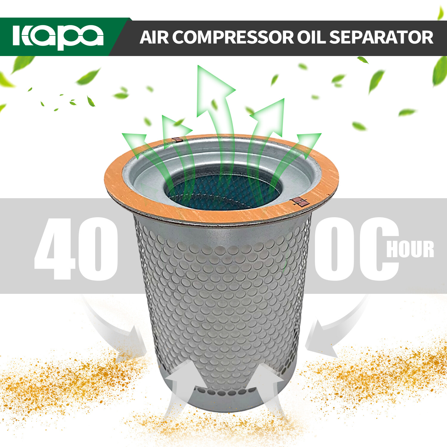 New Oil Separator Elementfor 15-20HP Screw Compressor Replacement KB8641 DB2074