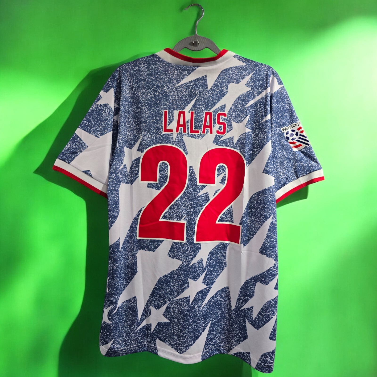 National Team USA Away - World Cup 1994 - Soccer - LALAS #22 - XL (Run Small)