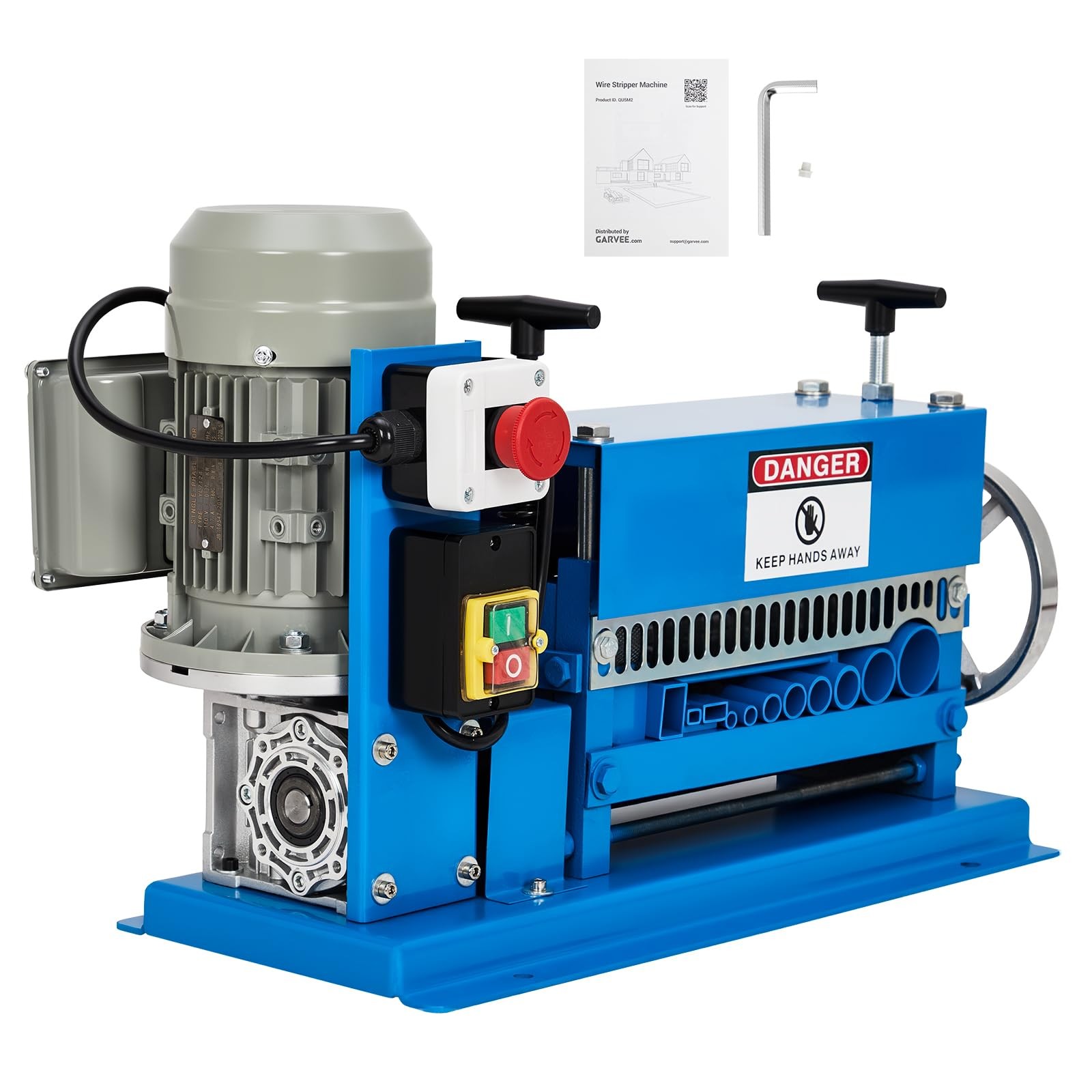 Electric Wire Stripping Machine ,Portable Scrap Cable Stripper 0.06"-1.5" 370W