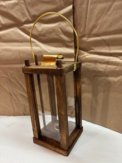 CIVIL WAR REENACTMENT WOODEN LANTERN