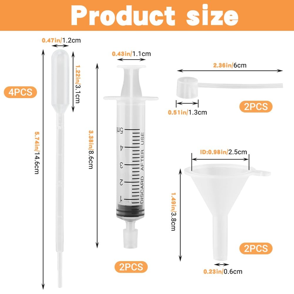 Perfume Refill Tool Kit, 10Pcs Plastic Perfume Dispenser Transfer Pump Set, Cosm