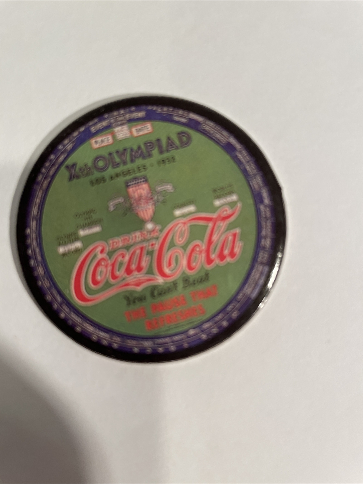 1993 Collect-A-Card - Coca Cola "Coke Cap" Pogs Series 1 - Set of 8 Complete Set