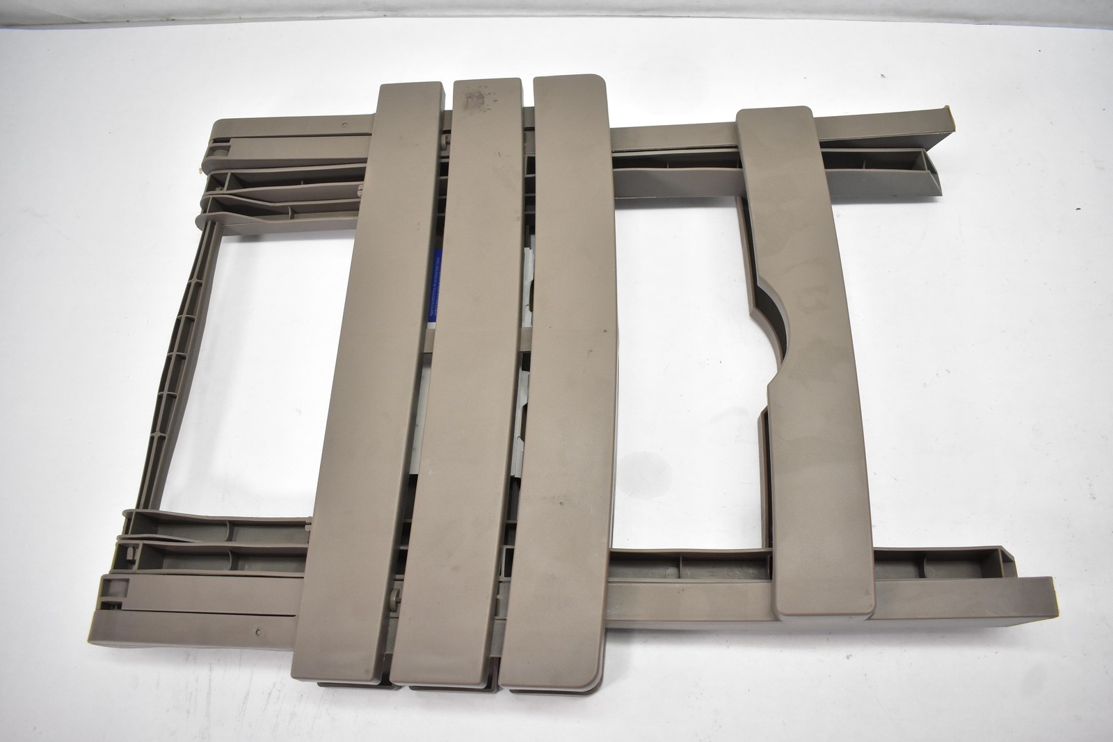 Adams Quik-Fold Side Table Portobello Portable Outdoor Patio Lock-N-Place Resin