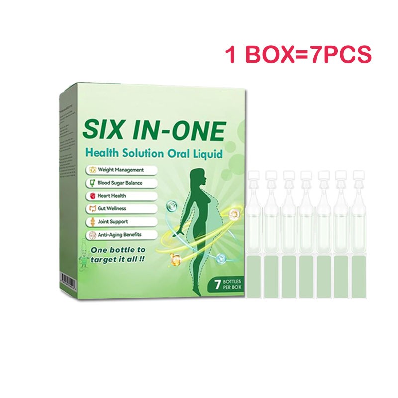 Six-in-One Health Solution Oral Liquid,one Bottle to Target It All HOT
