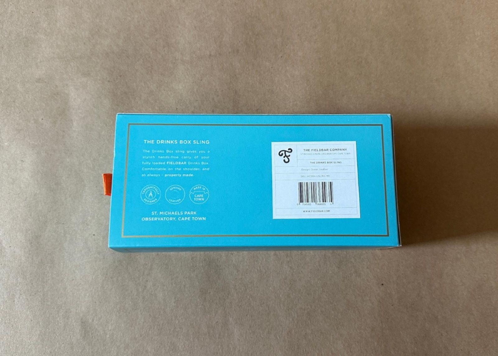 Genuine FIELDBAR Drinks Box Adjustable Leather Sling Carrying Strap