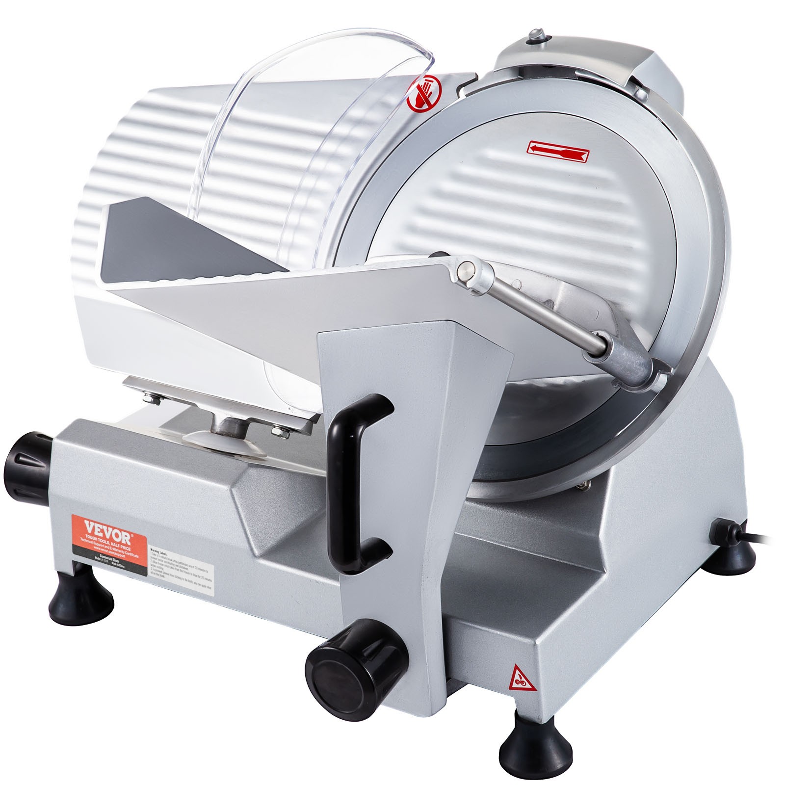 VEVOR Commercial Electric Meat Slicer Deli Food Cutter 12" Blade 320W 350-400RPM