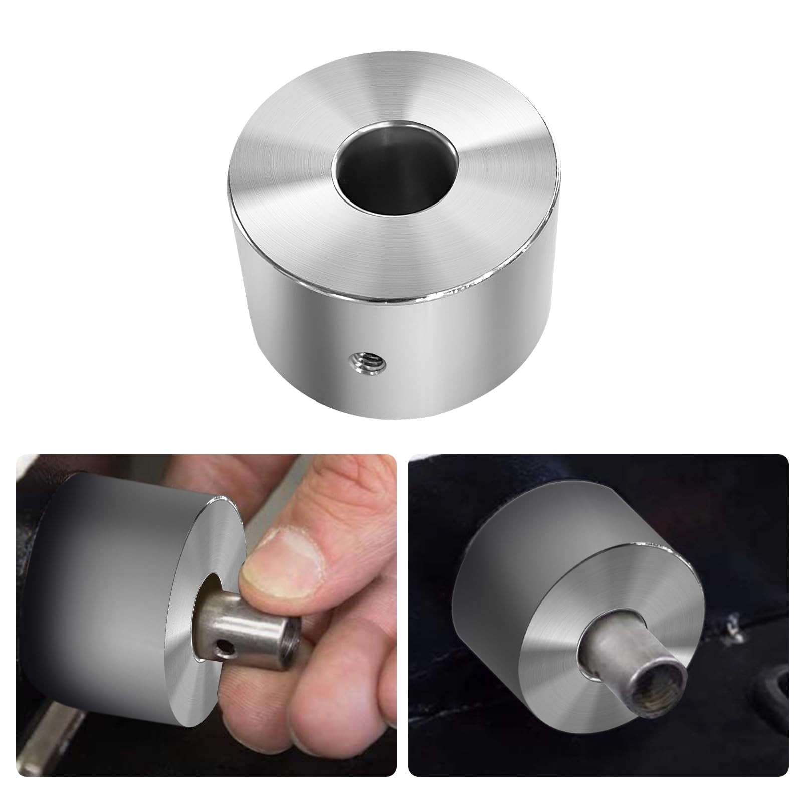 JMSMSH Aluminum Bushing for Wood Pellet Grill Auger,Replacement Parts silver