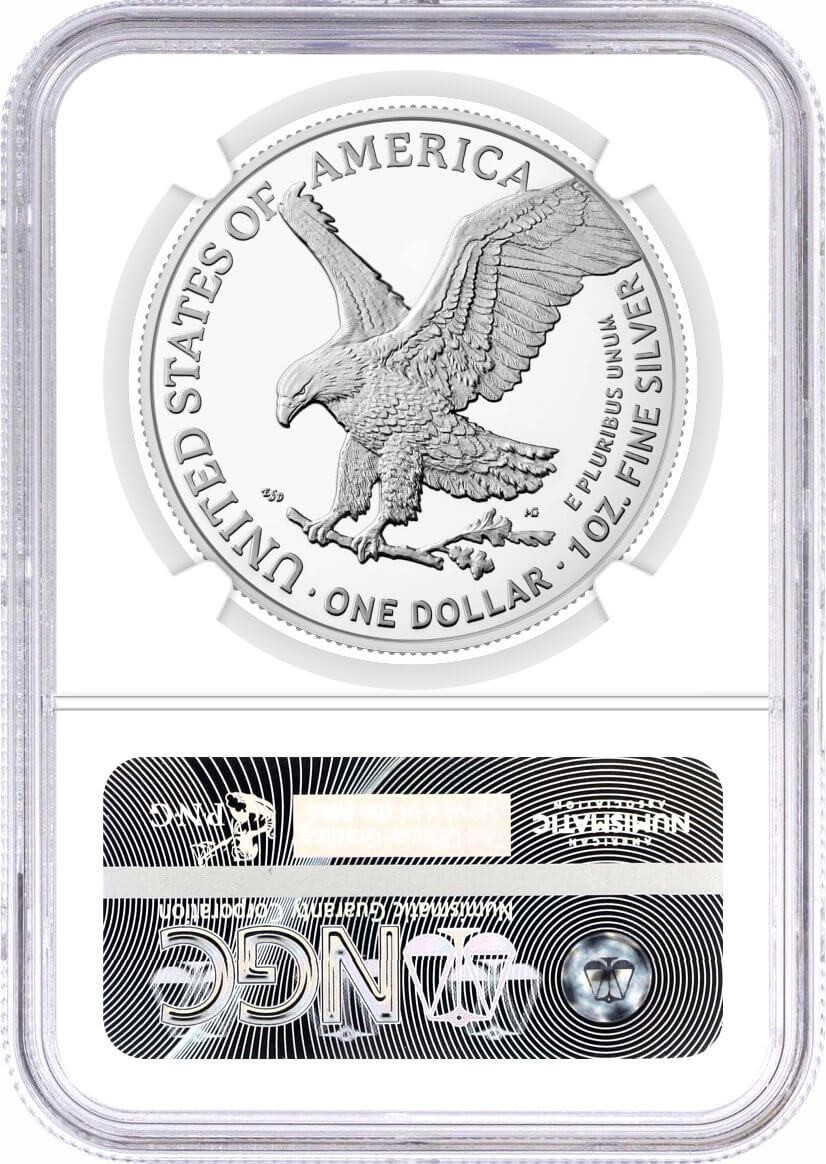2025 (P) $1 1 oz Silver Eagle with Eagle Privy NGC MS70 Early Releases