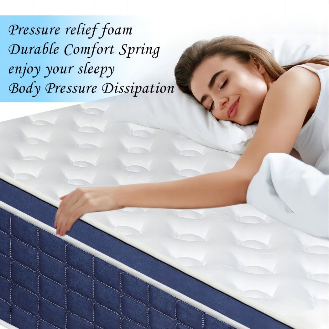 12/14 Inch Twin Full Queen King Mattress Gel Memory Foam Hybrid Bed In a Box