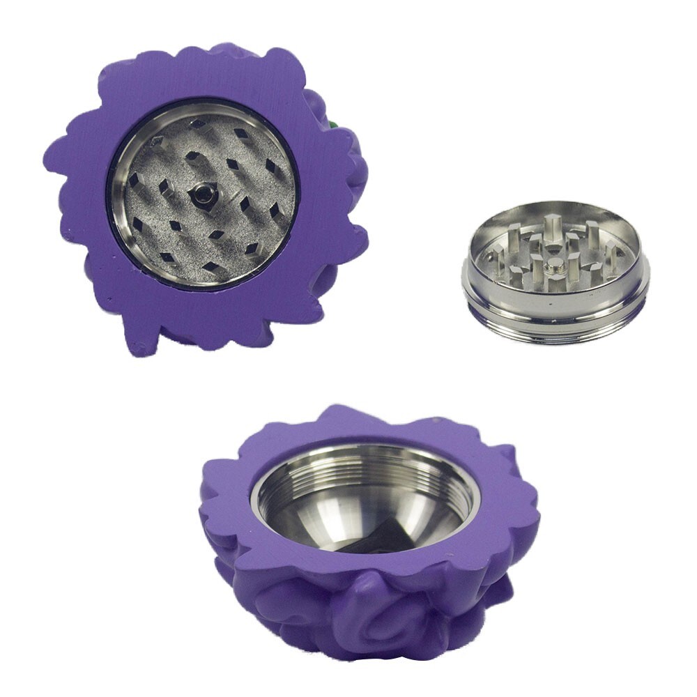 1.5" 3 PC 3D Devil Fruit Design Tobacco Herb Spice Grinder Smoke Crusher