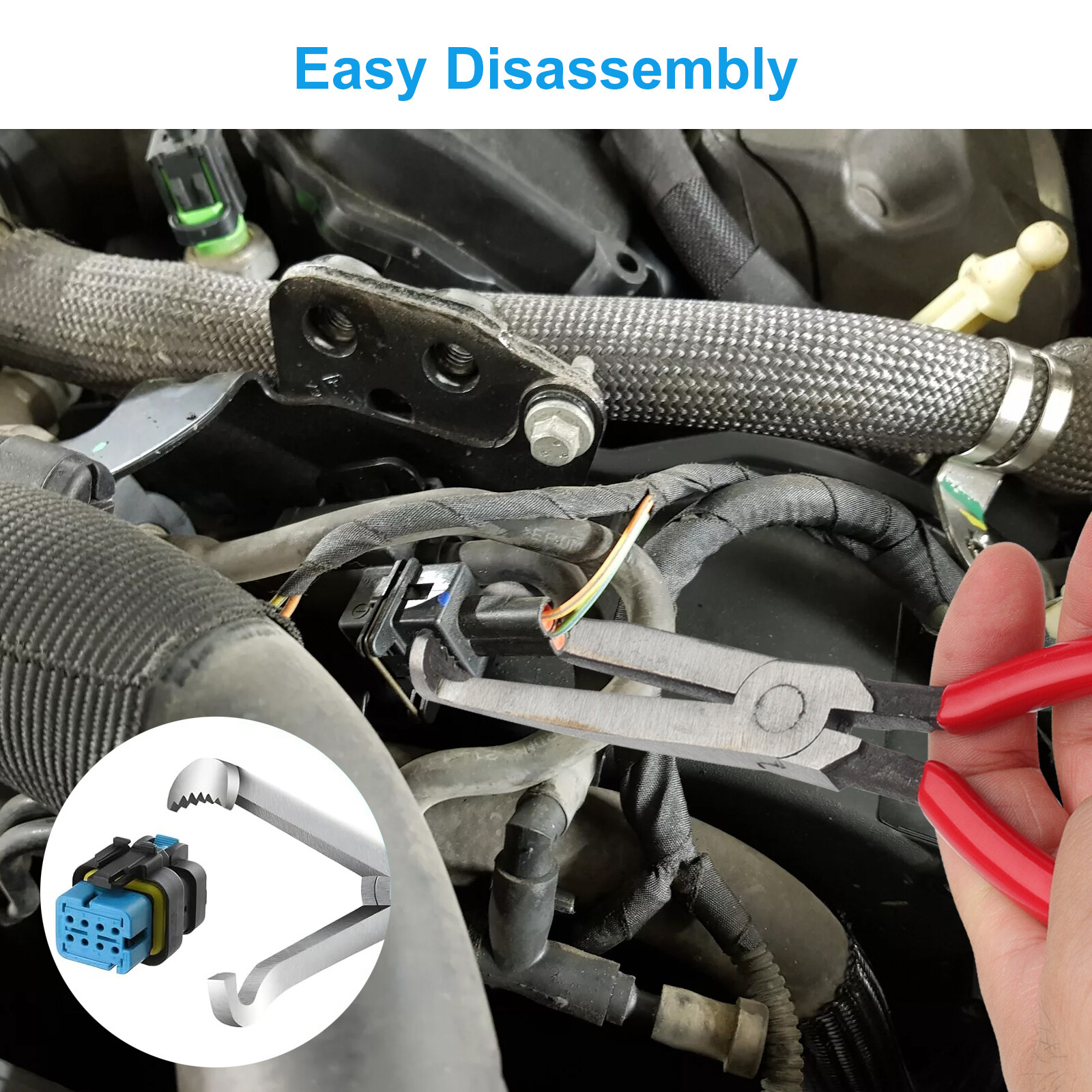 4Pcs Electrical Disconnect Pliers 60° Automotive Electrical Connector Separato