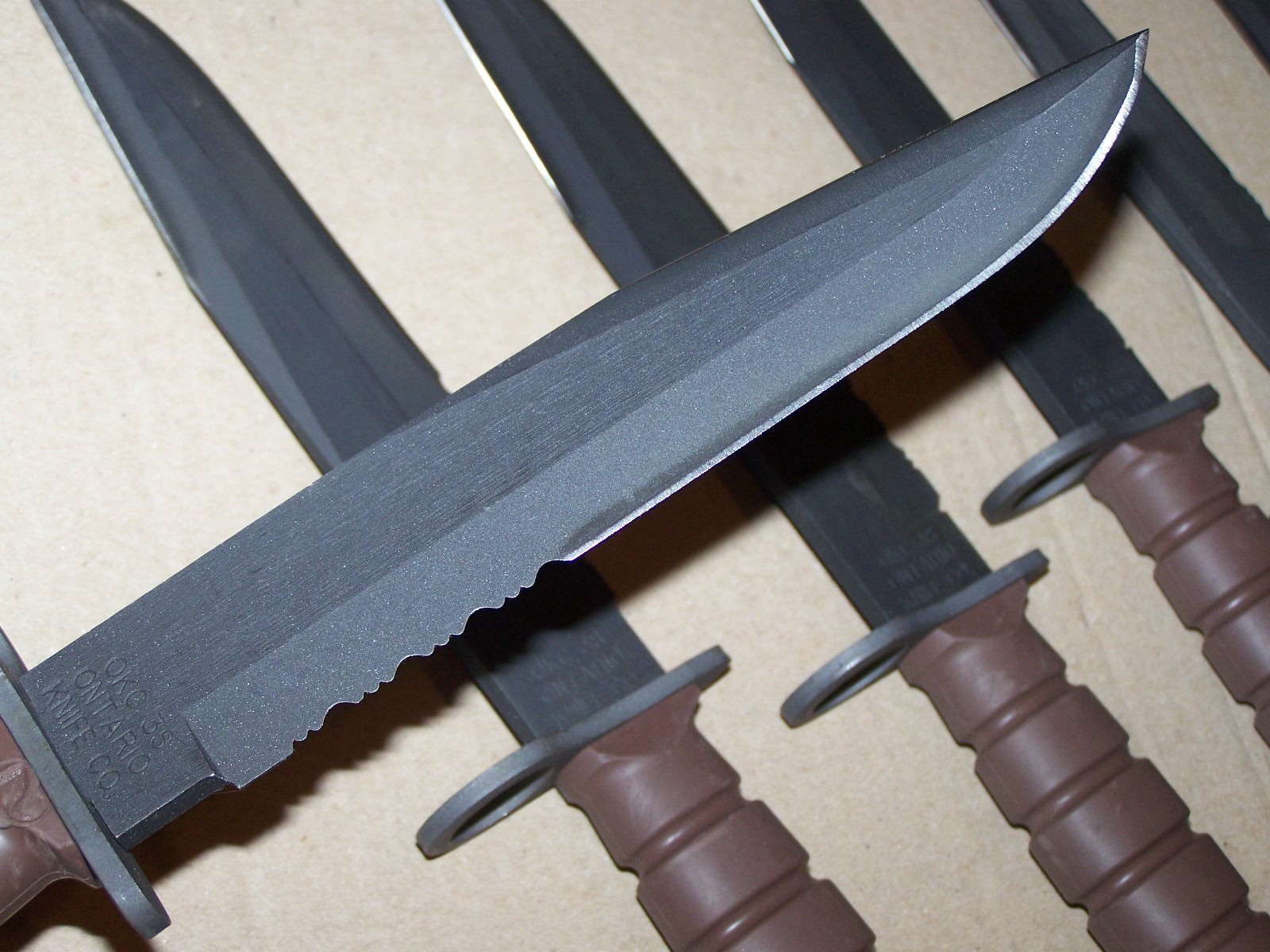 Vintage OKC3S Knife Marine Corps USMC Bayont & No Scabbard Ontario OKC-3S