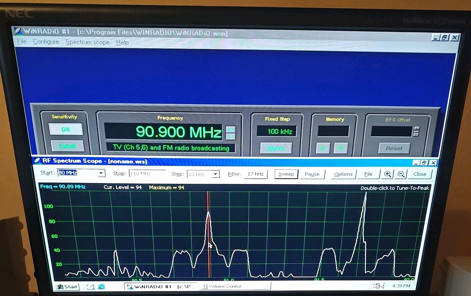 Rosetta Laboratories WinRadio WR-1000i Vintage Radio GUARANTEED WORKING TESTED