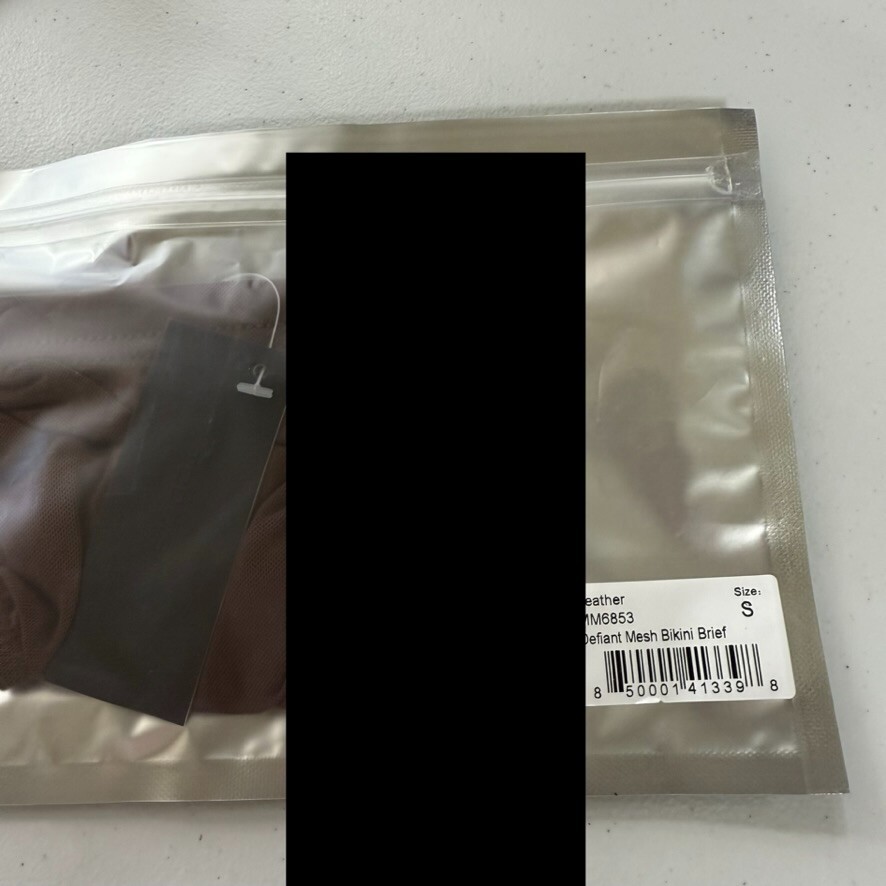 Todd Sanfield Brief underwear men's Small Brown Leather Defiant Mesh Bikini NEW