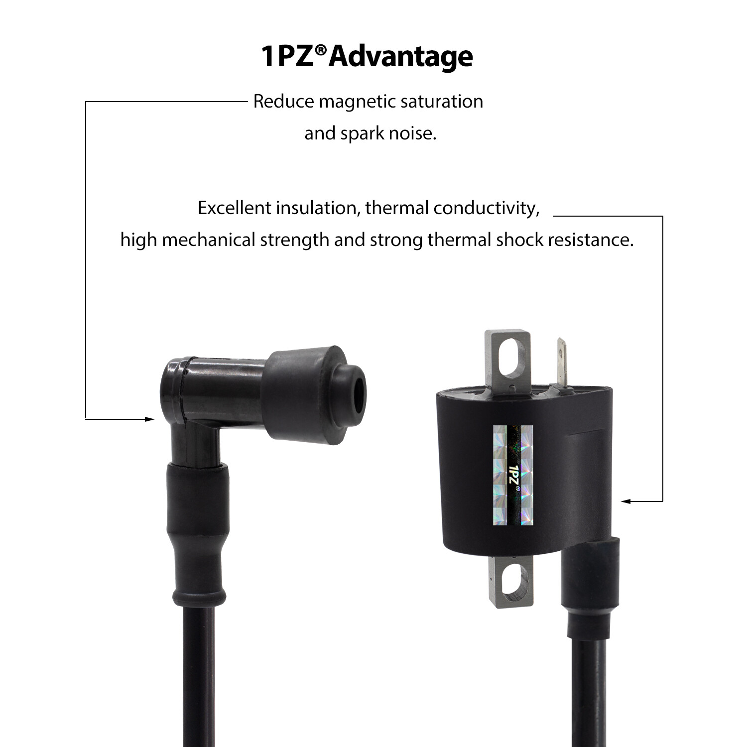 OEM Replacement Ignition Coil 12V For Yamaha YZ80 YZ125 YZ250 YZ490 Motorcycles