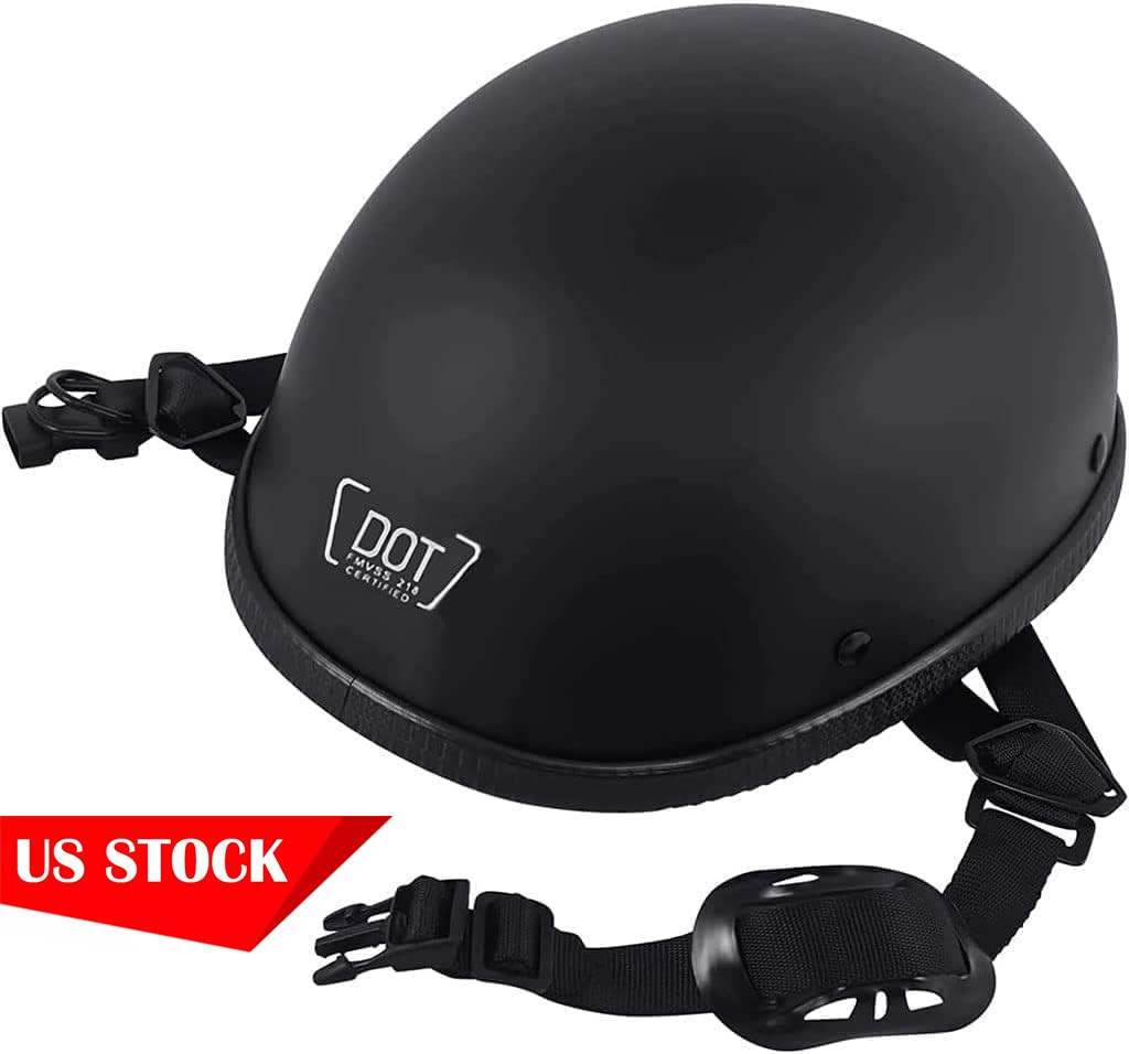 Beanie Motorcycle Helmet Half Helmet Retro Men Women Open Face Scooter Skull Cap