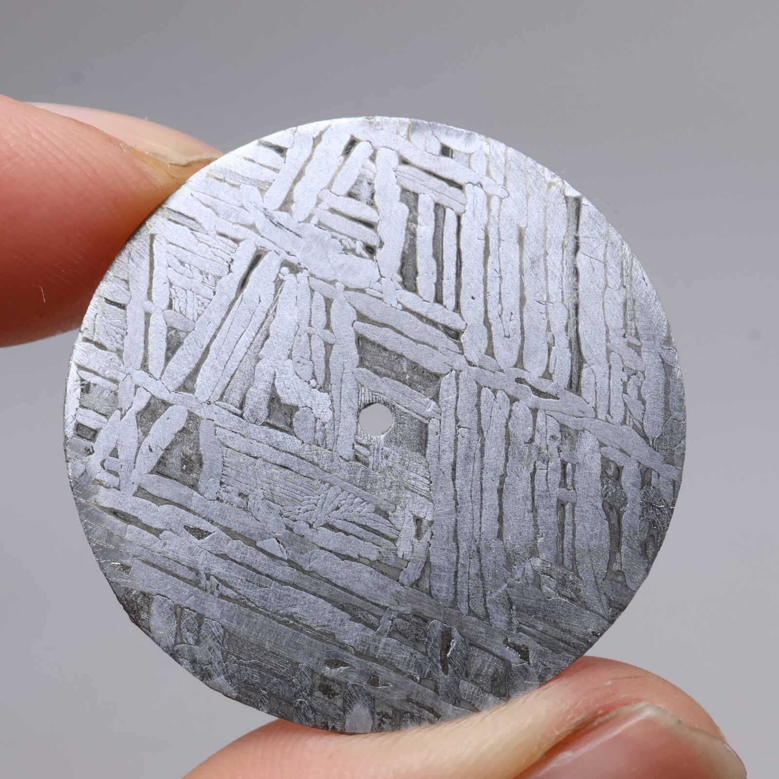 Meteorite Dial,Diameter 28.6MM, Natural Meteorite Circular slice