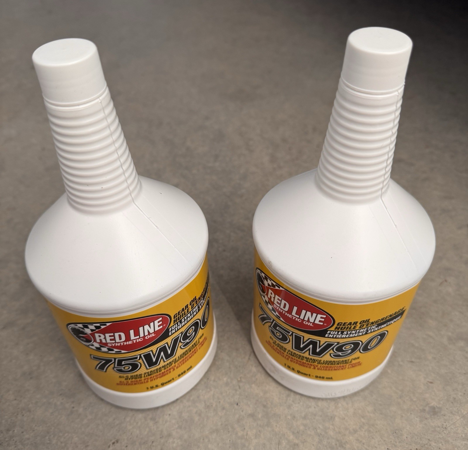 Redline 75W90 GL-5 High Performance Gear Oil 2 Quarts New