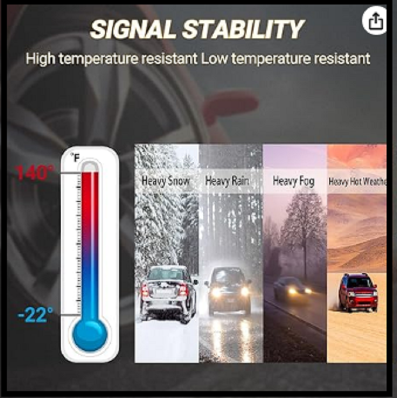 TPMS Sensor 4Pcs 315Mhz Tire Pressure Monitoring Sensor Replacement for Chevy
