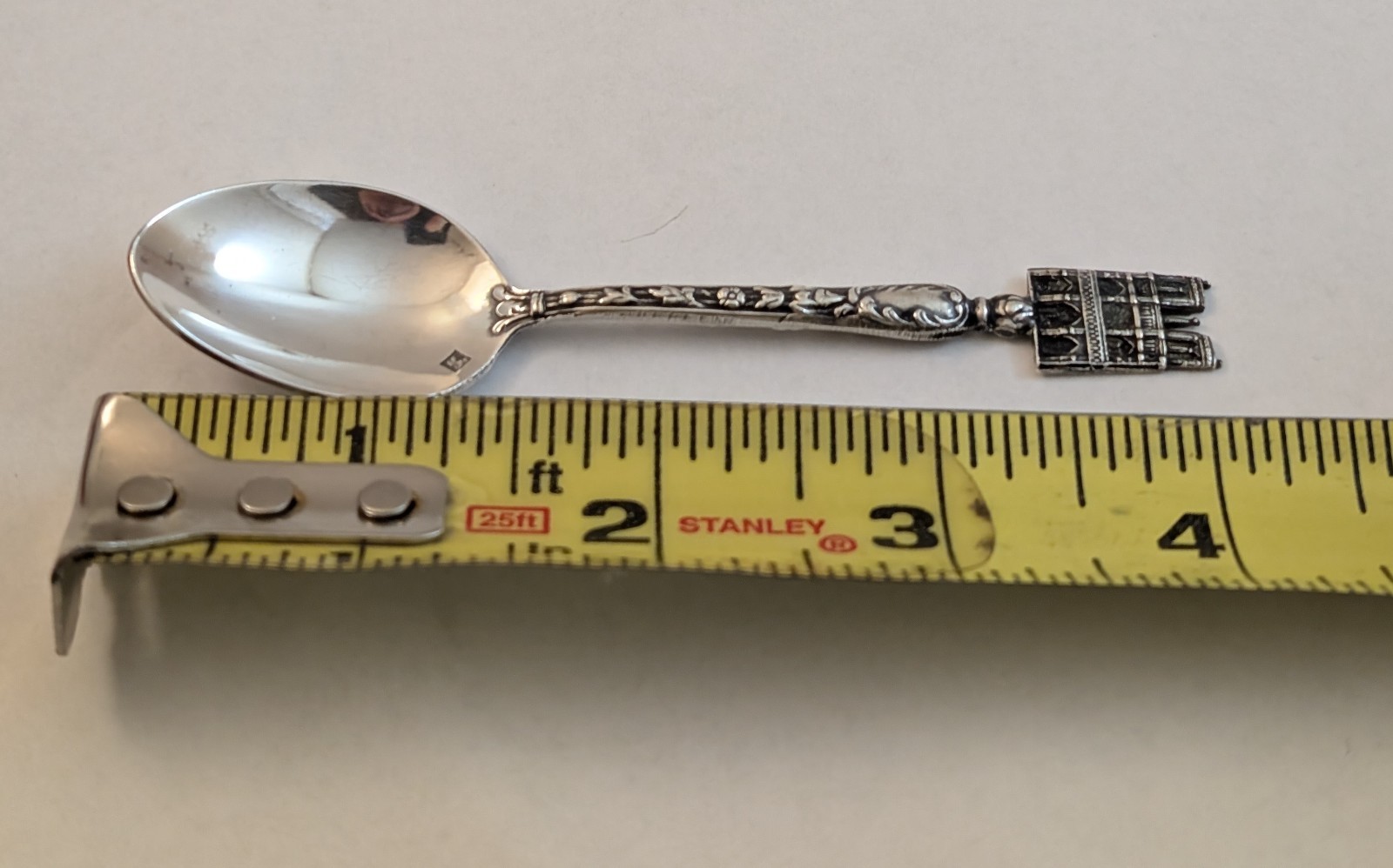 Vintage France Souvenir Spoon JM Notre Dame Cathedral Paris