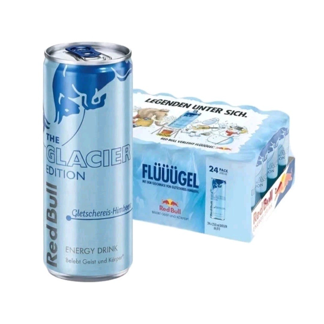Unopened Full Glacier Edition Red Bull - From Germany. 8.4oz 250ml Size