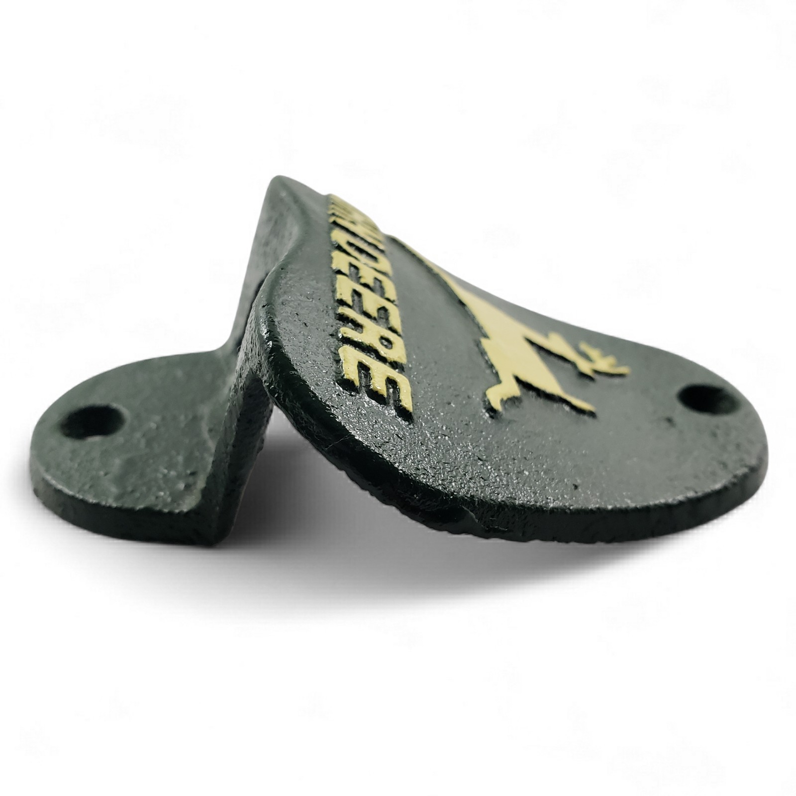 Green deer Vintage Wall Mounted Bottle Opener Cast Iron Bar Decor Beer Opener