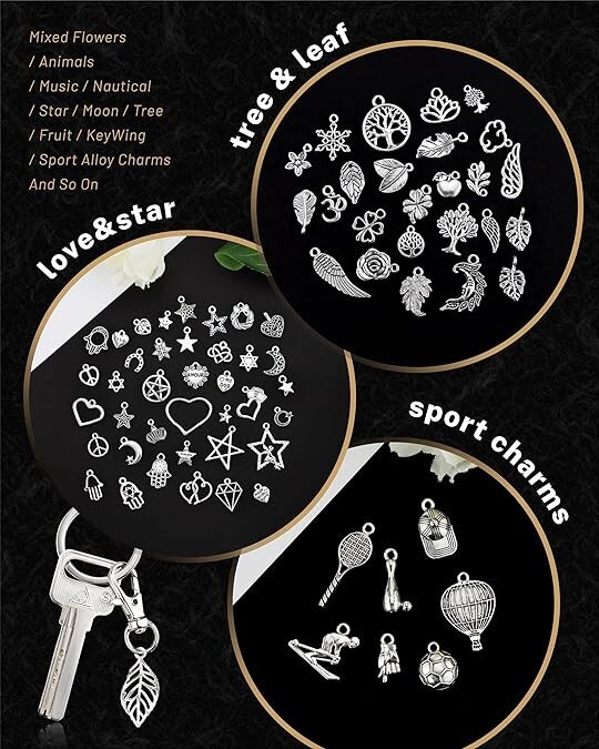 300 PCS Wholesale Bulk Lot Jewelry Making Charms Mixed Smooth Tibetan Silver NEW