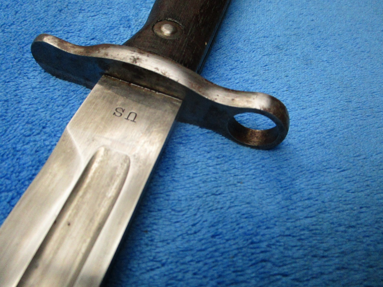 ORIGINAL VINTAGE US M1892 KRAG RIFLE BAYONET AND SCABBARD MADE IN 1903