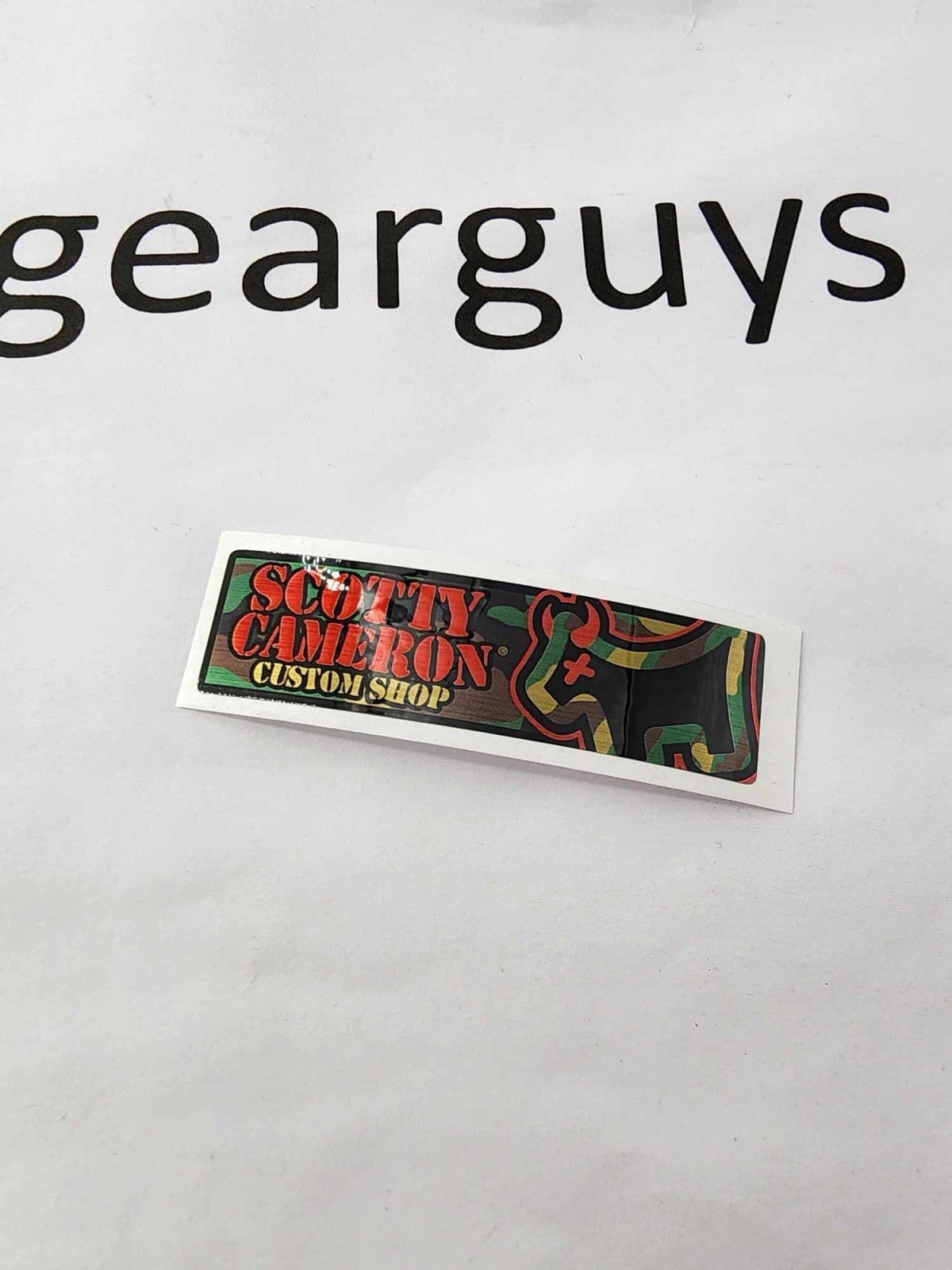 Scotty Cameron Custom Shop Camo Junk Yard Dog Putter Shaft Band Label - New