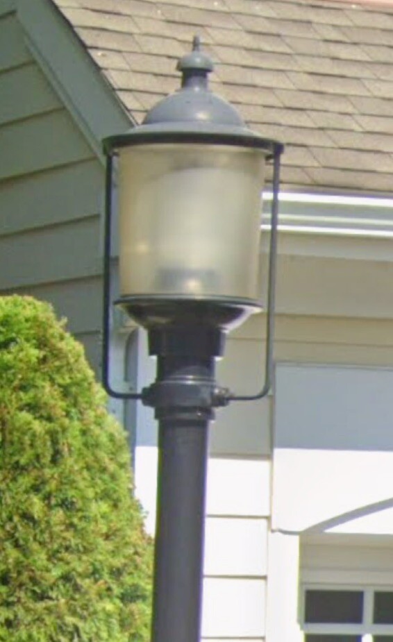 Vintage NYC Turtle Bay Single Street Light Antique LED, Can ship,