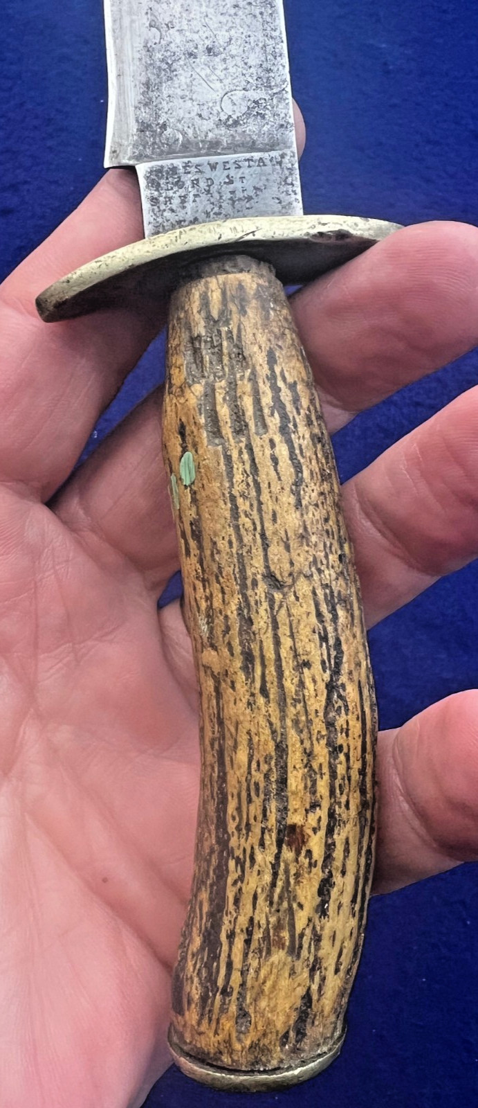 James Westa Abraham Leon Sheffield Civil War Arkansas Bowie Knife Antique