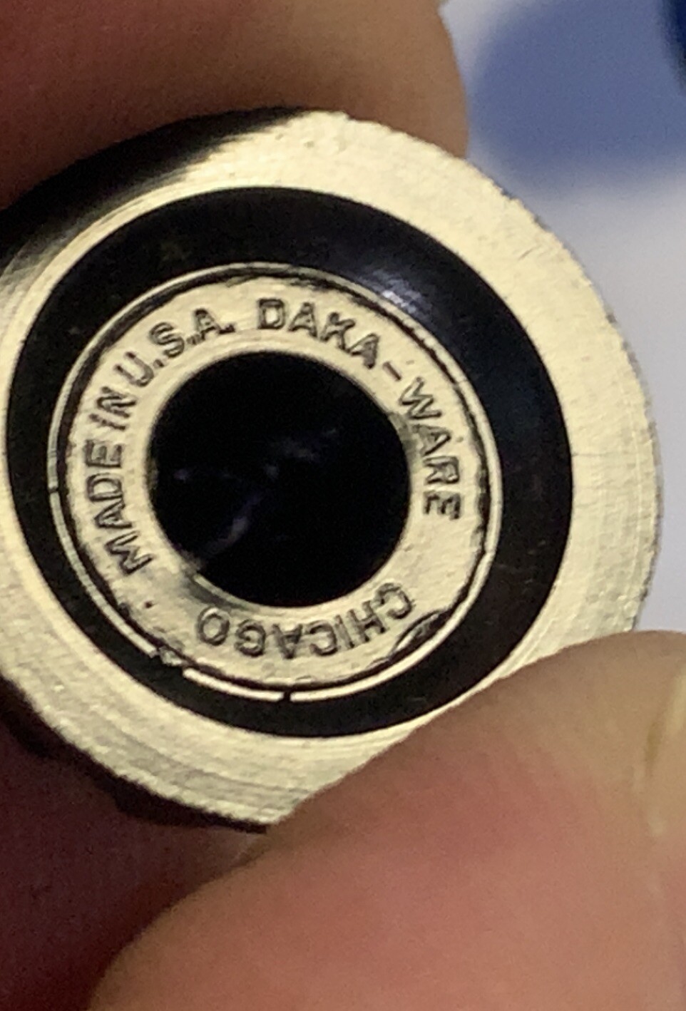 5 New Vintage Black Bakelite 3/4" DAKA-WARE Ribbed Ham Radio Guitar Amp Knobs #2