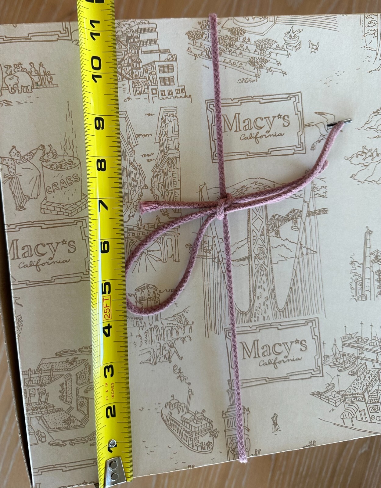 Vtg PILLBOX Hat w/ Original MACY'S Hat Box Beige Velour Tissue Sales Receipt 6"