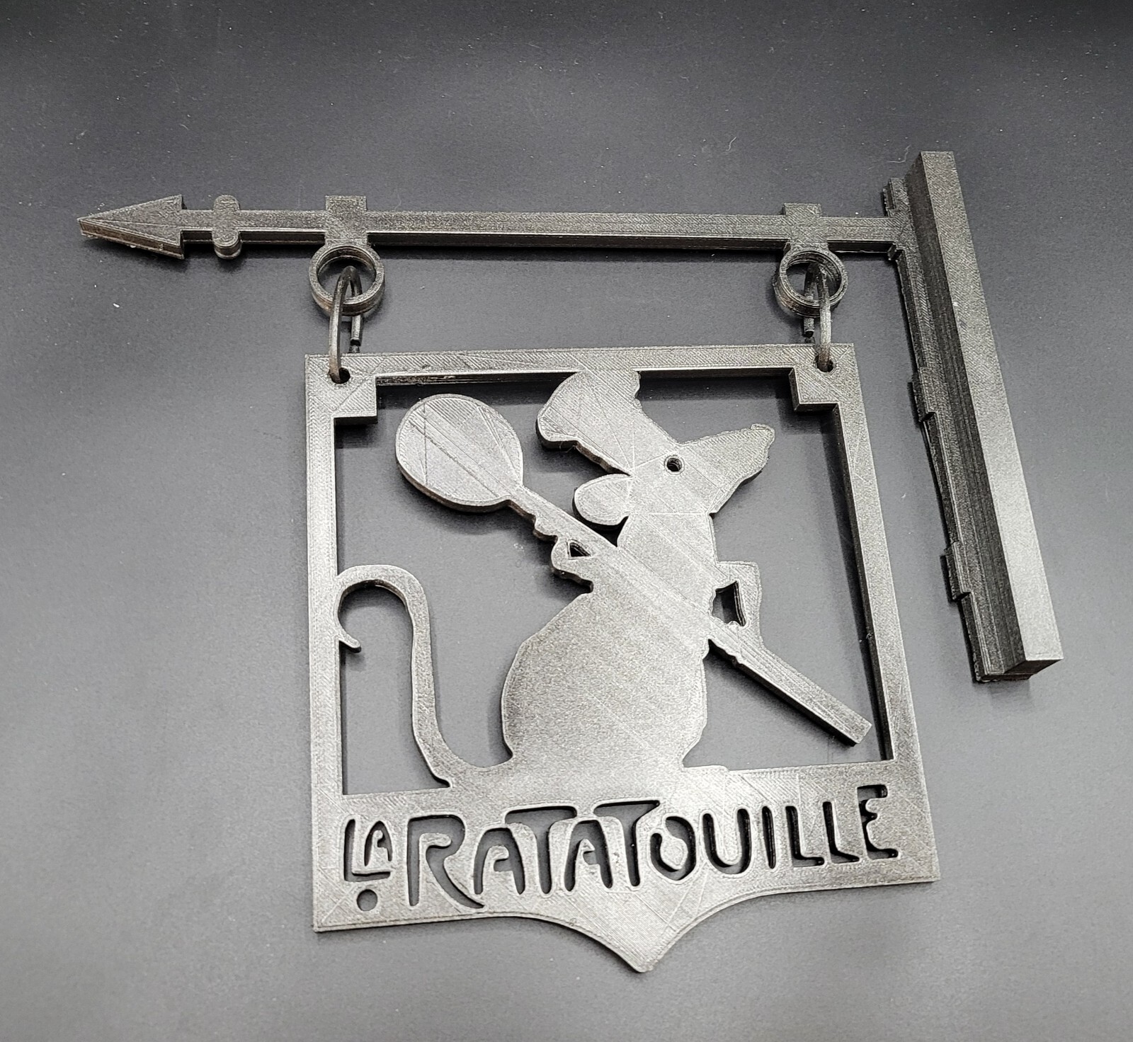 La Ratatouille Sign – Disney Kitchen Wall Art – Remy Chef Decor – French Bistro