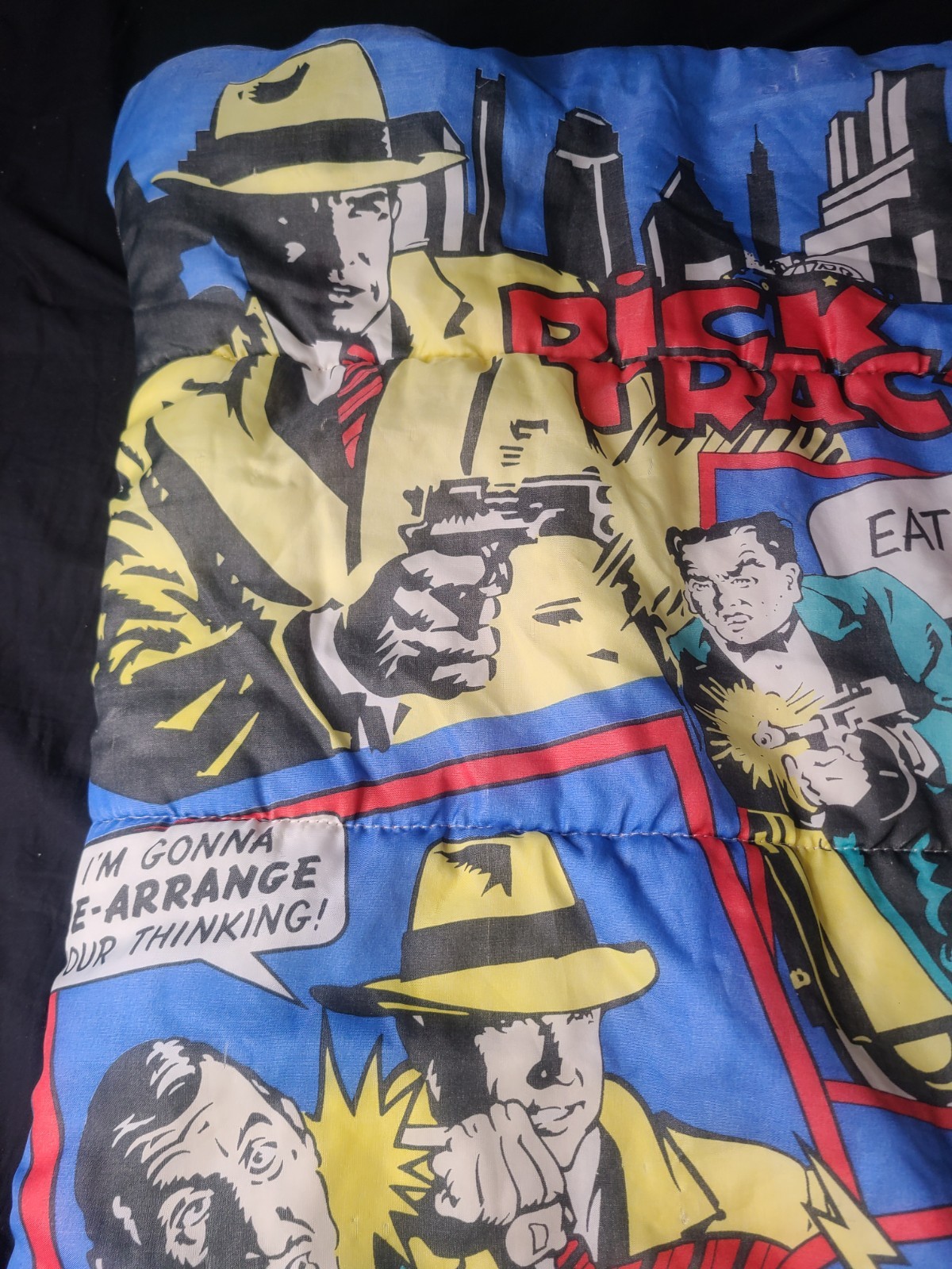 Vintage Disney 90's Made In USA Dick Tracy Movie Youth Kids Sleeping Bag 55x29