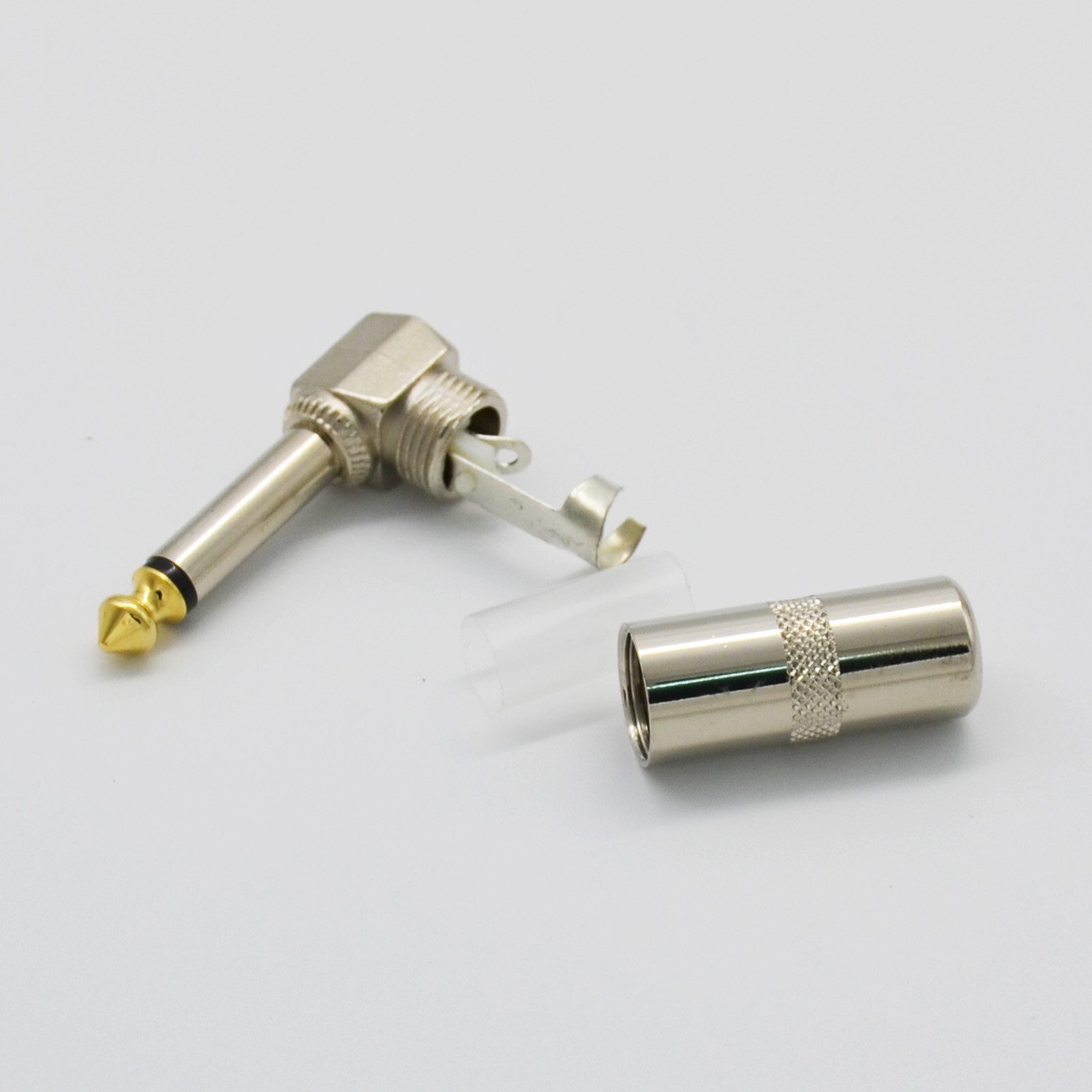 6,Guitar Effect Pedal Board Instrument Patch Cord Cables 7" 1/4" Right Angle