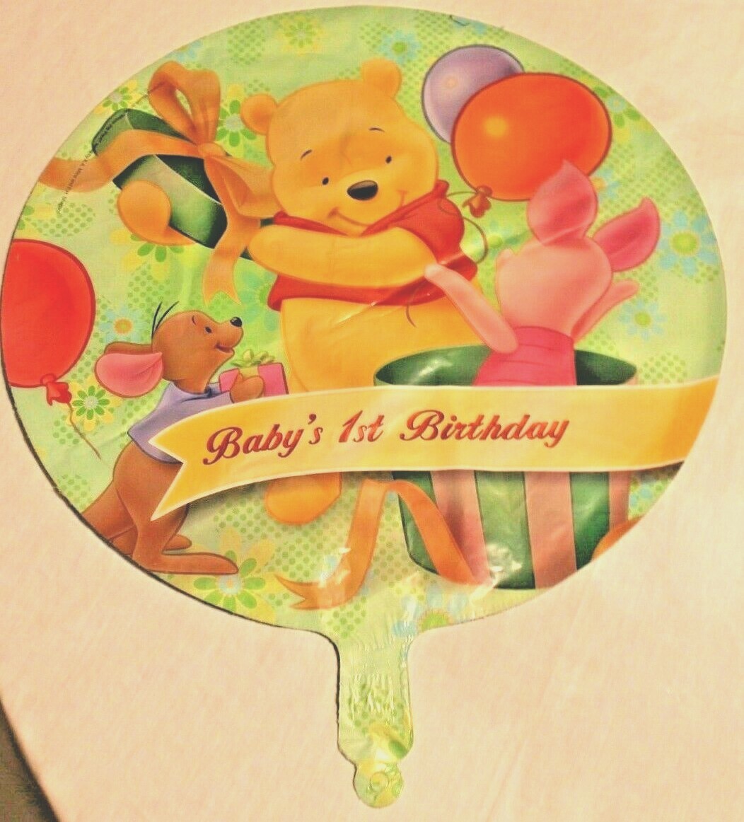 NEW WINNIE THE POOH 18" MYLAR BALLOON  HAPPY BIRTHDAY  PARTY SUPPLIES