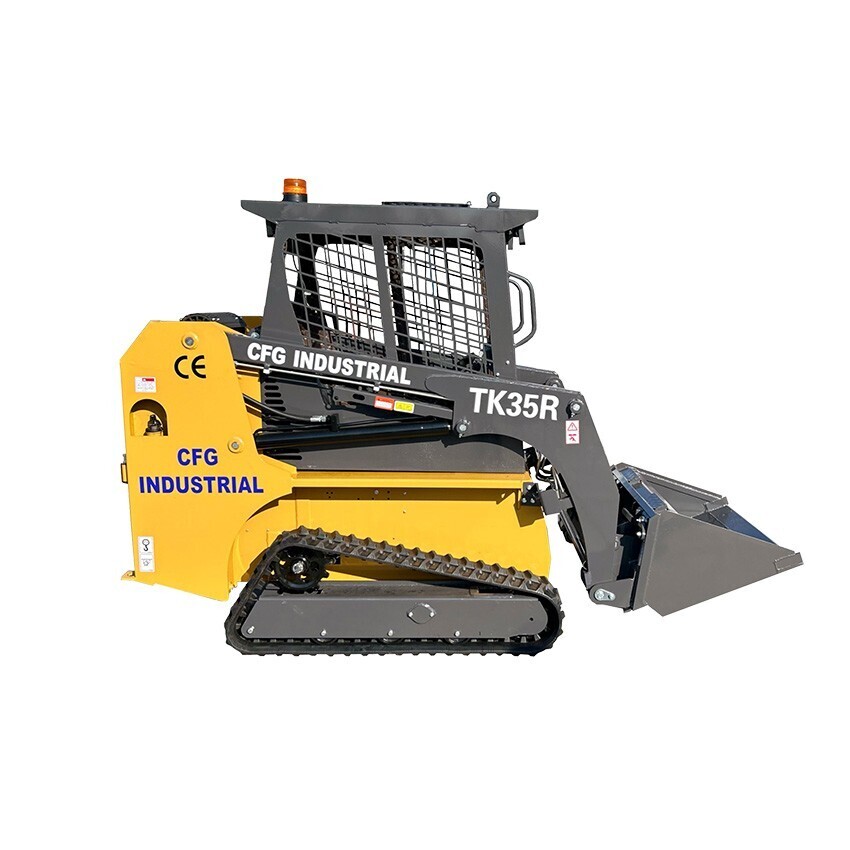 CFG 1.5 Ton Mini Compact Crawler Track Skid Steer Loader EPA Gas Engine Vertical