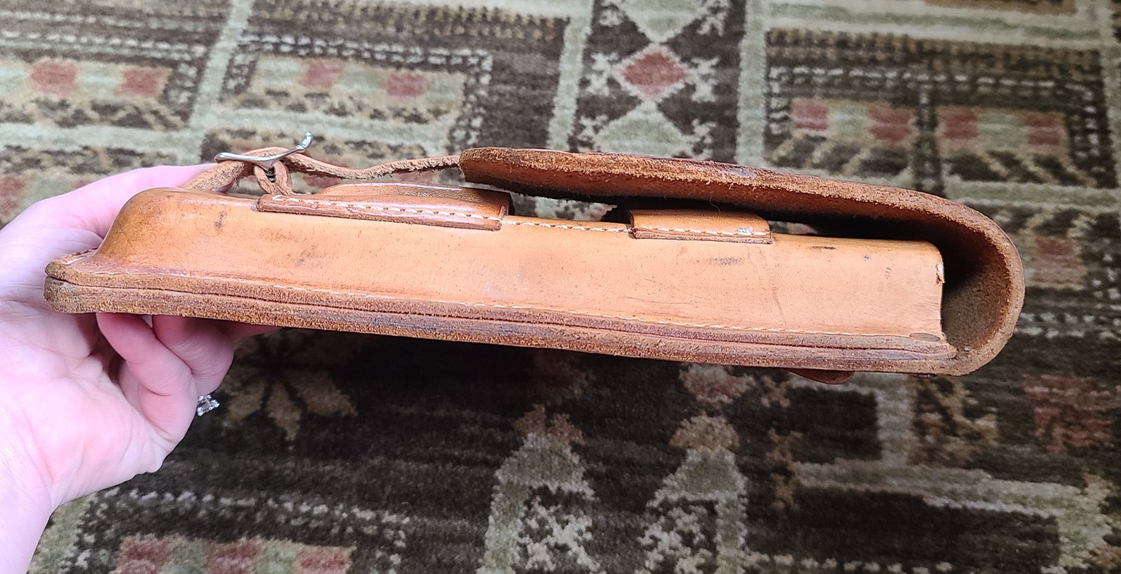 VTG Forestry Suppliers Inc Geologist Surveyor Tool Pouch Leather Belt Bag #33394