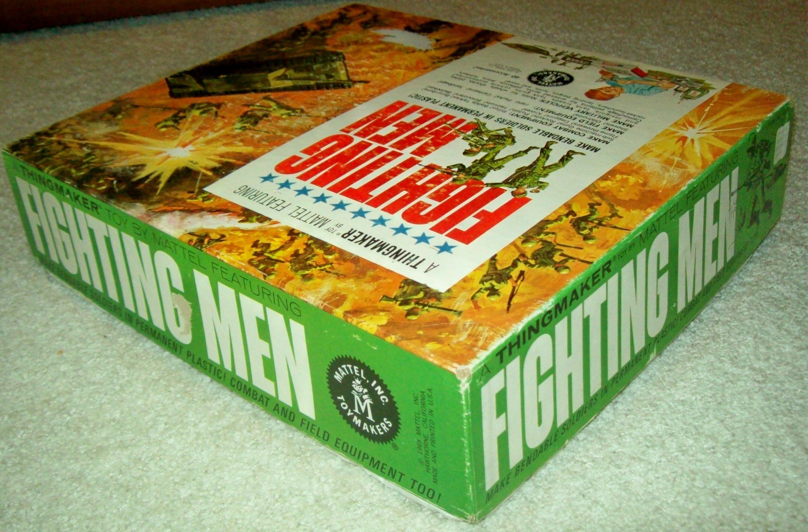 1965 "Fighting Men" Molding Toy by Mattel - 99% Complete with Working Heater
