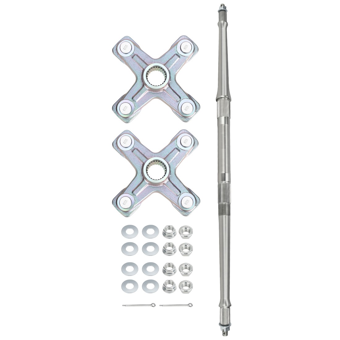 Rear Axle Shaft & Wheel Hubs Kit for Yamaha Banshee 350 YFZ350 1987 1991-2006