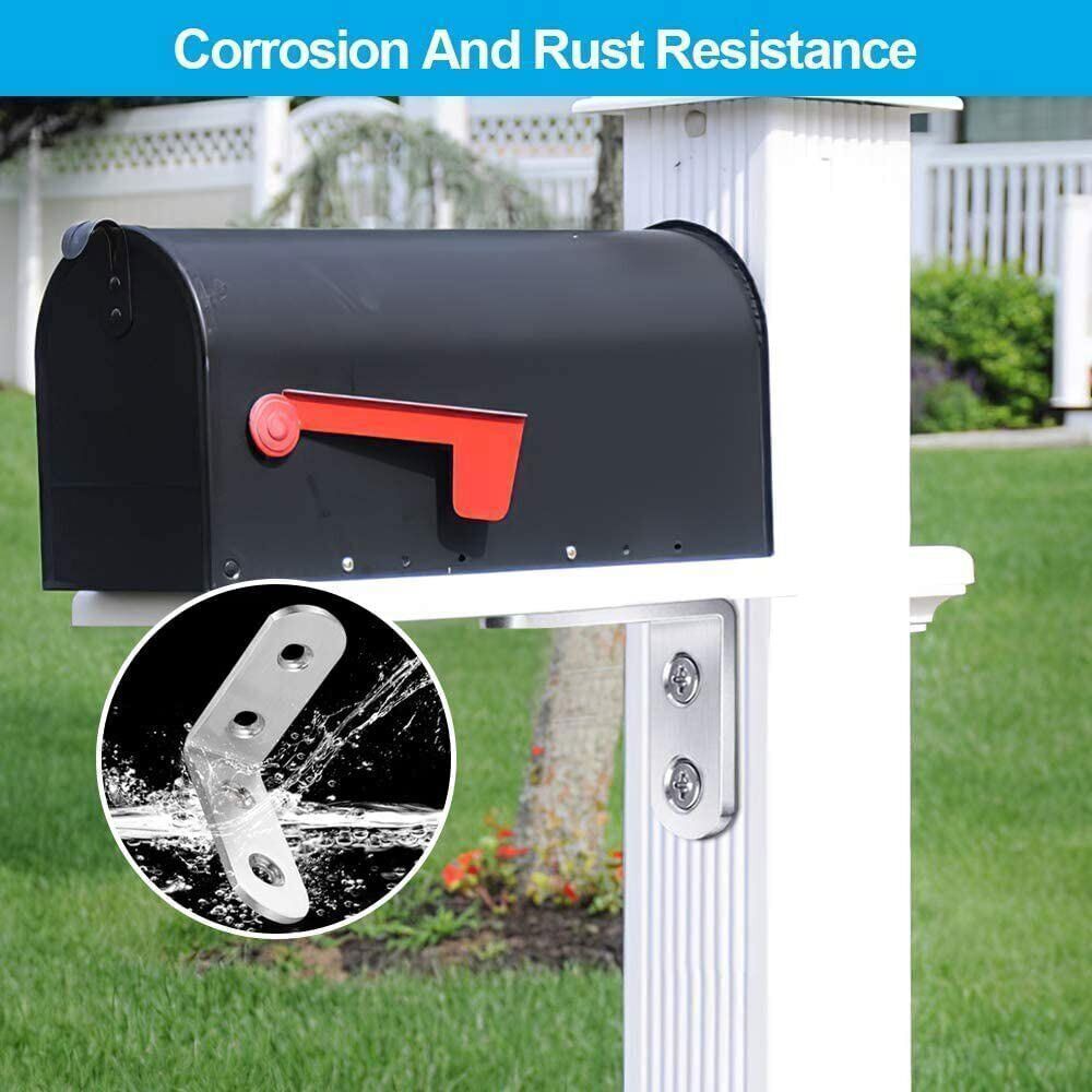 Stainless Steel L-Shaped Bracket Corner Brace 1.5in 90 Degree Angle Corner Lot