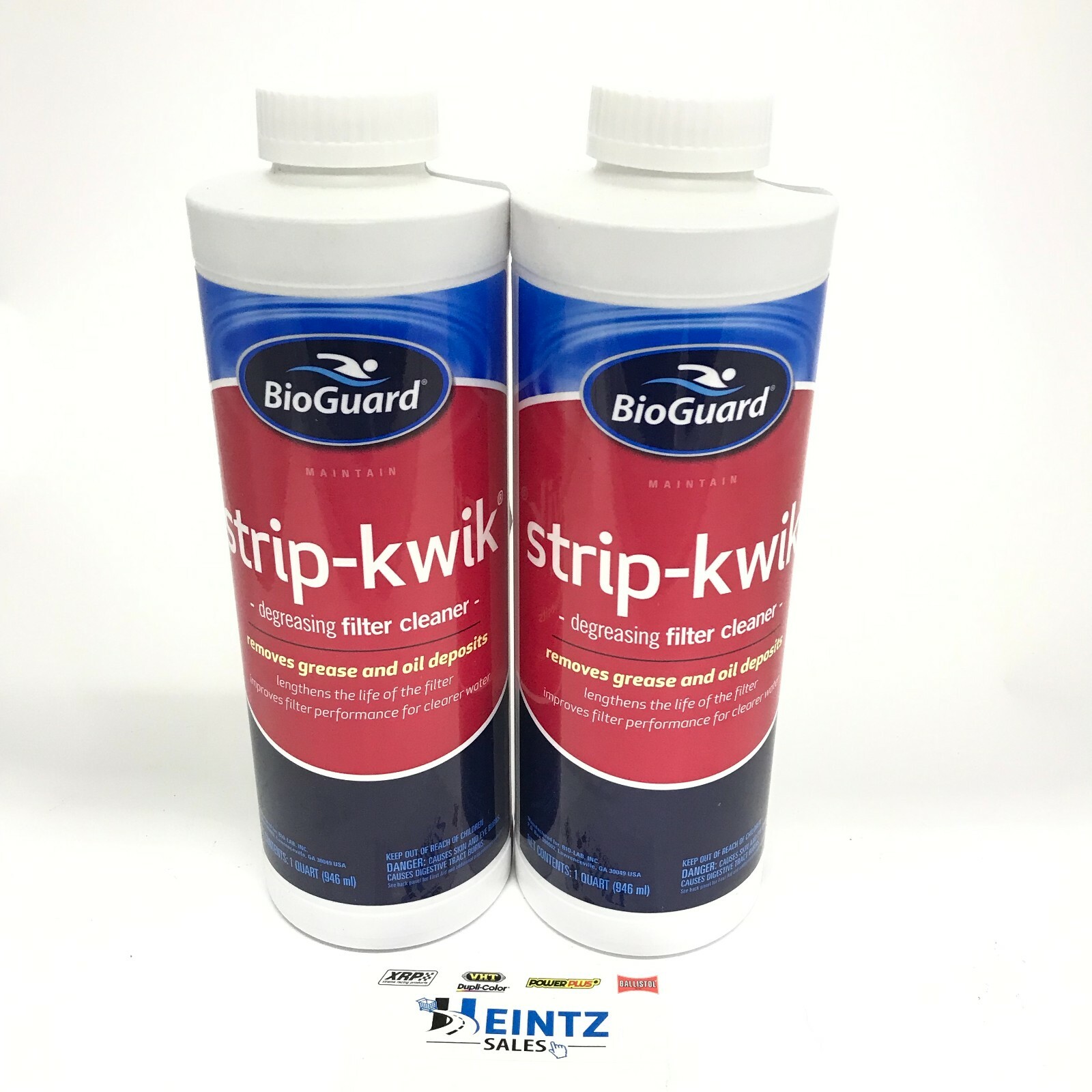 BioGuard-23756-2 PACK Strip-Kwik Degreasing Filter Cleaner - 2 Quarts