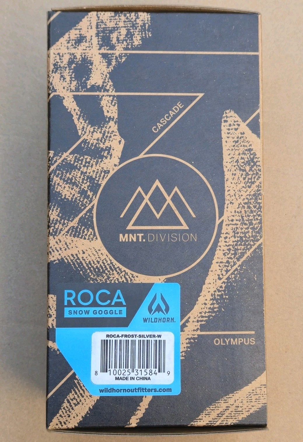 Wildhorn ROCA SNOW GOGGLE/ SKI AND SNOWBOARD GOGGLES. ROCA-FROST-SILVER-W.