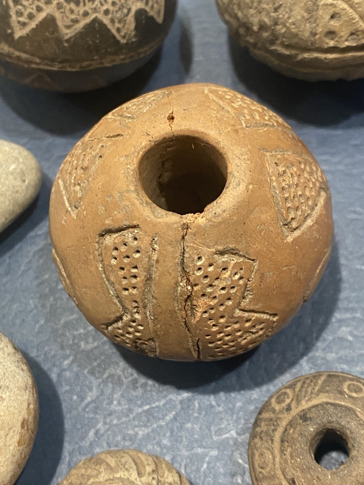 Pre-Columbian Aztec Pottery Spindle Whorl Collection