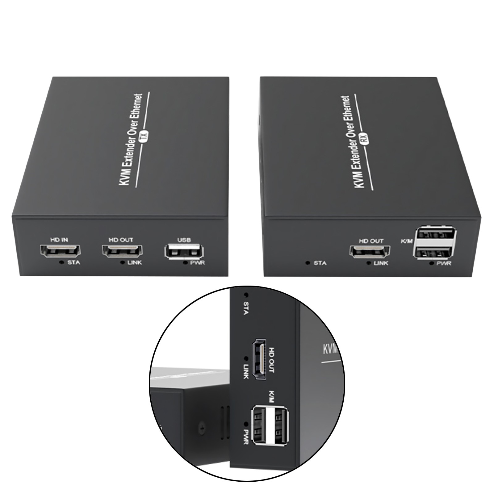 New 150M HDMI KVM Extender over IP Cat5e/6 Cable USB Extender for Mouse keyboard