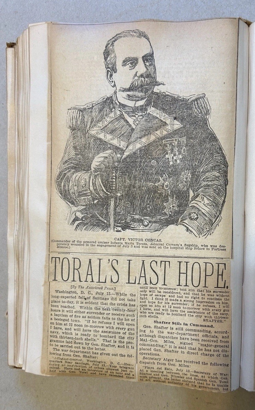 Antique Scrapbook Of Spanish-American War, 1898
