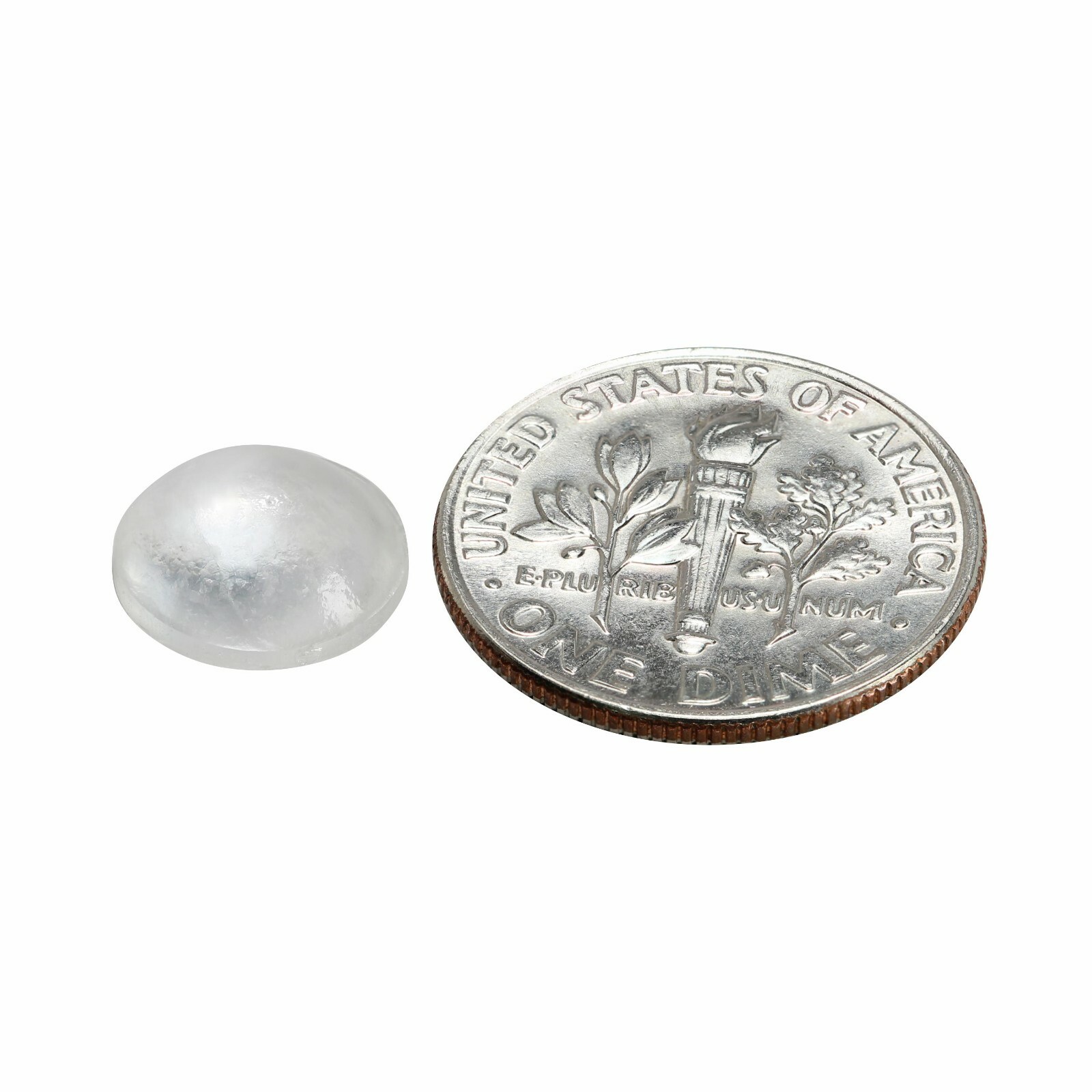 72 Pack Round Small Clear Cabinet & Furniture Bumpers 9.5mm Diameter Made In US