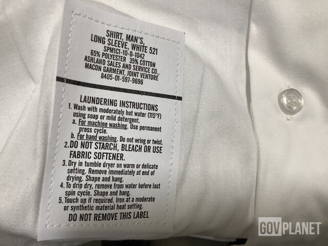 US Army ASU Men's Dress Uniform Shirt Long Sleeve Size 17.5 32/33