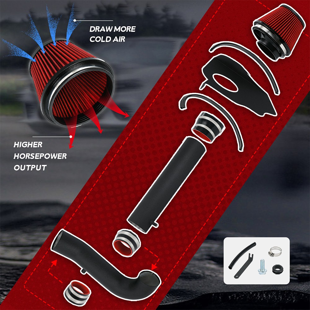 Cold Air Intake & Heat Shield for 2011-2023 Dodge Challenger Charger 3.6L V6